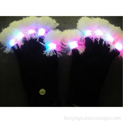 Flashing Glove with pom-pom